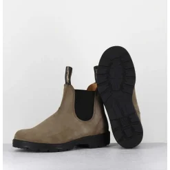 Classic Chelsea Boots Cuir Nubuck Taupe - 1941 Stone Nubuck