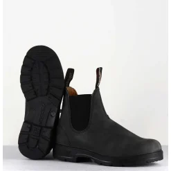 Classic Chelsea Boots En Cuir Nubuck Noir - 587 Rustic Black