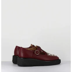 Creppers Mary-Jane En Cuir Bordeaux - Doublet Cowhide
