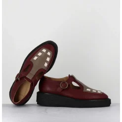 Creppers Mary-Jane En Cuir Bordeaux - Doublet Cowhide