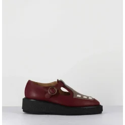 Creppers Mary-Jane En Cuir Bordeaux - Doublet Cowhide