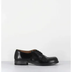 Derbies A Lacets En Cuir Noir Ligne Japonisante - 45401A Cris Nero