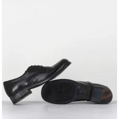 Derbies A Lacets En Cuir Noir Ligne Japonisante - 45401A Cris Nero