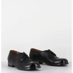 Derbies A Lacets En Cuir Noir Ligne Japonisante - 45401A Cris Nero
