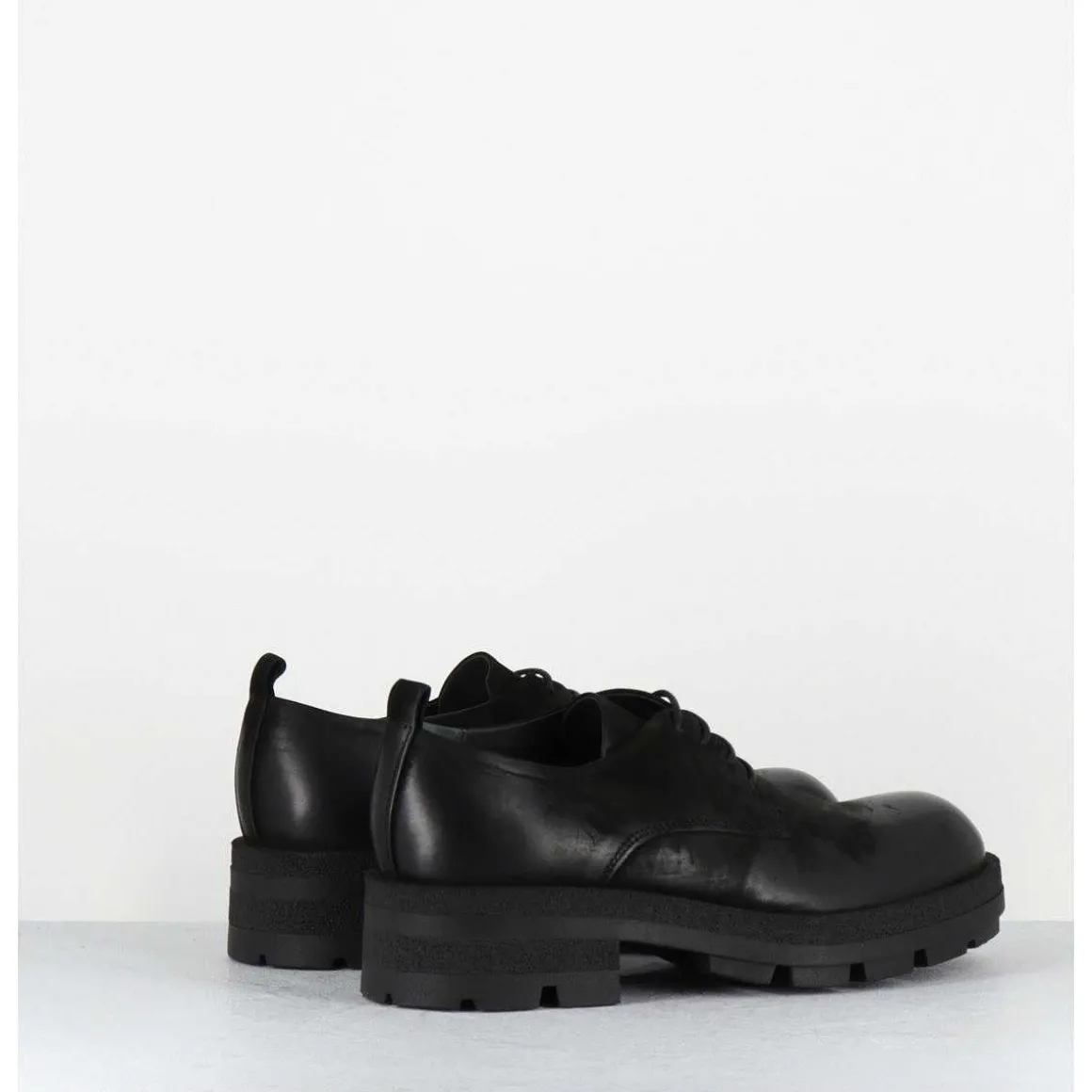 Derbies A Lacets En Nubuck Noir - Dabran Bis Siena Nero
