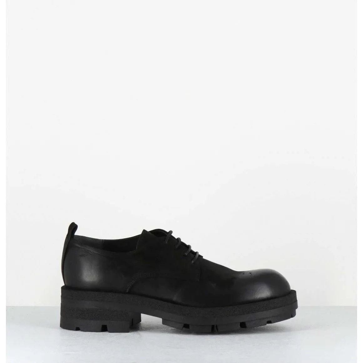Derbies A Lacets En Nubuck Noir - Dabran Bis Siena Nero