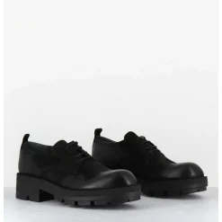Derbies A Lacets En Nubuck Noir - Dabran Bis Siena Nero