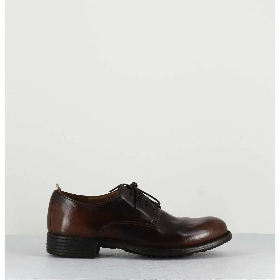Derbies En Cuir Marron "Tie&Dye" - Calixte01 Old Moro