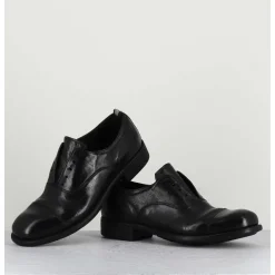Derbies En Cuir Noir - Calixte003 Nero
