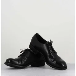 Derbies En Cuir Noir A Lacets - Calixte01 Nero