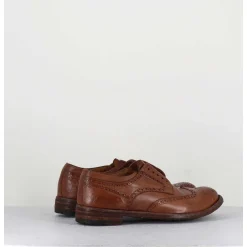 Derbies Fleuris En Cuir Camel - Lexikon001 Tabacco