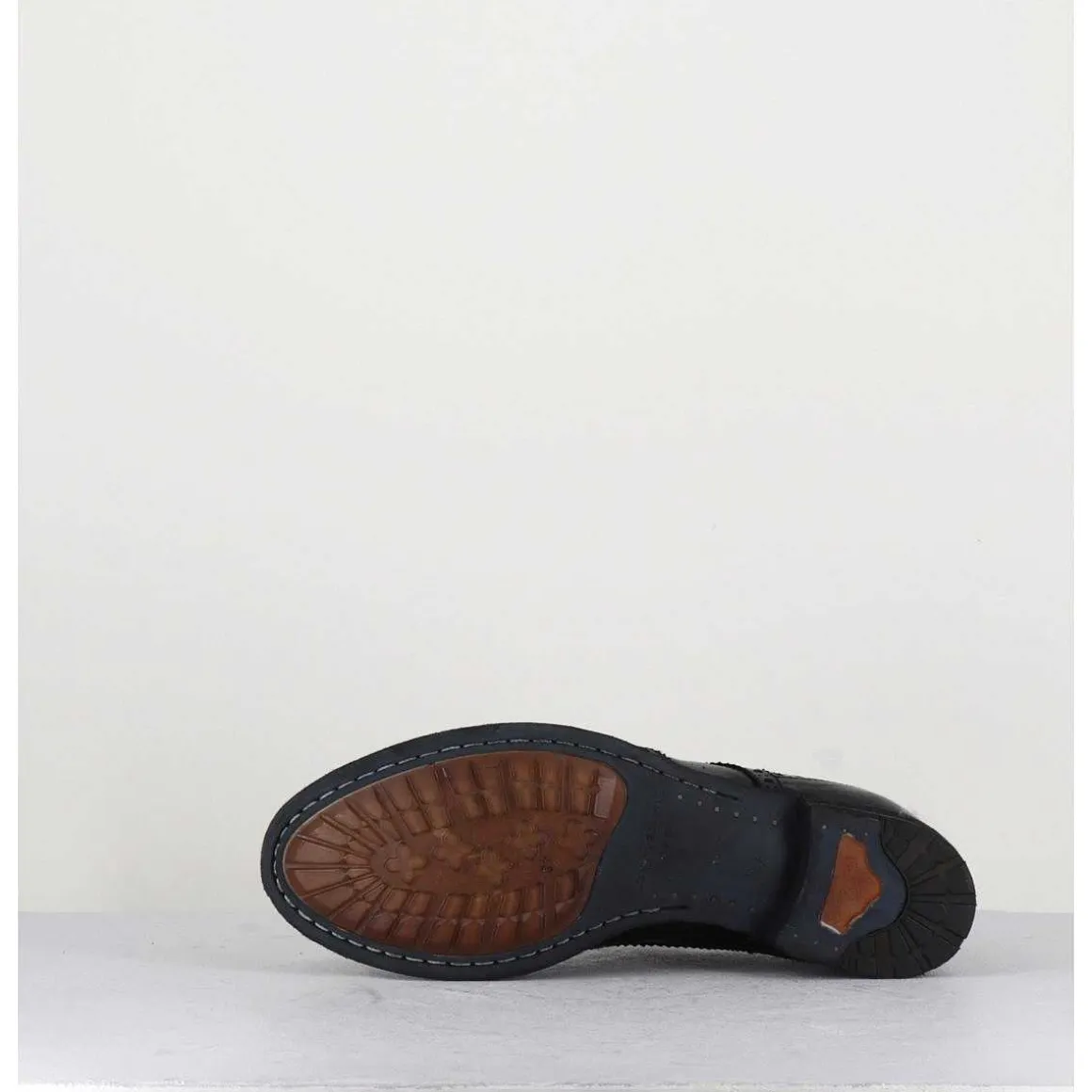 Derbies Fleuris En Cuir Noir - Lexikon001 Nero