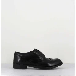 Derbies Fleuris En Cuir Noir - Lexikon001 Nero