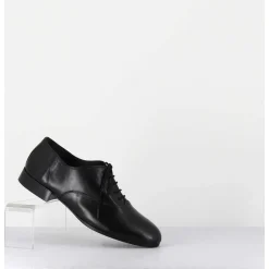 Derbies Minimalistes En Cuir Souple Noir - Stja Cow Black