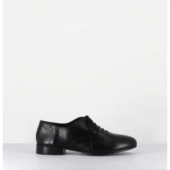 Derbies Minimalistes En Cuir Souple Noir - Stja Cow Black