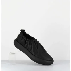 Elastic Donut Shoe Cuir Noir - 1C6854D Travel Black