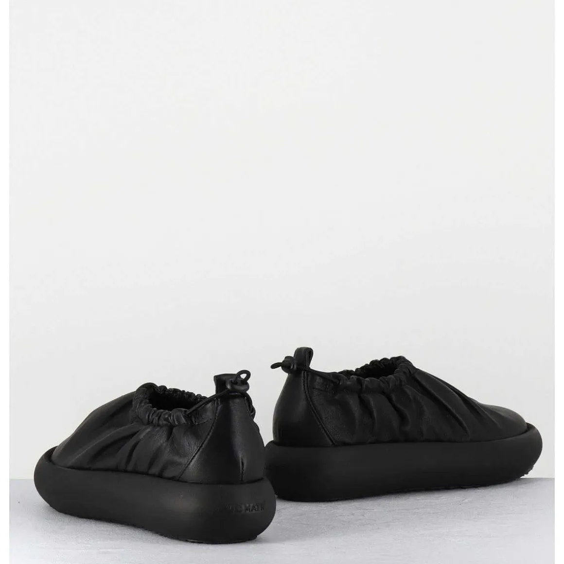 Elastic Donut Shoe Cuir Noir - 1C6854D Travel Black