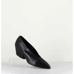 Escarpins En Cuir Noir - Julien14 Nero