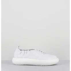 Lace-Up Donut Shoe Cuir Blanc - 1C6856D Travel White