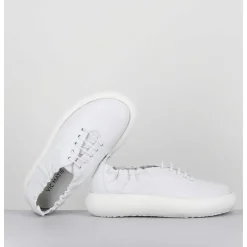 Lace-Up Donut Shoe Cuir Blanc - 1C6856D Travel White
