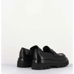 Mocassins Chunky En Cuir Noir - Diwa Nero