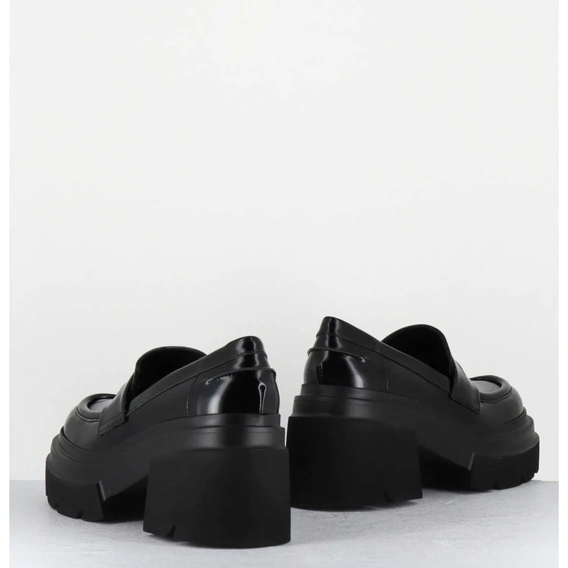 Mocassins Chunky Glace Noir - E3728-T Belt Nero
