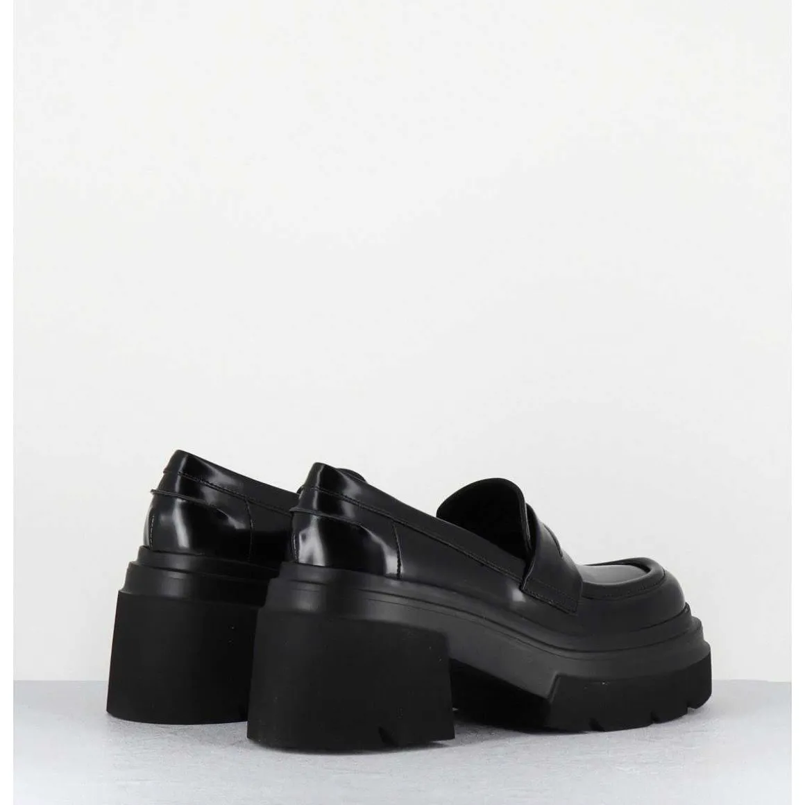 Mocassins Chunky Glace Noir - E3728-T Belt Nero