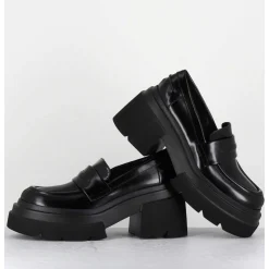 Mocassins Chunky Glace Noir - E3728-T Belt Nero