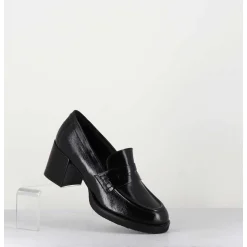 Mocassins En Cuir Brillant Noir - Ah500 Black