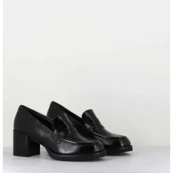 Mocassins En Cuir Brillant Noir - Ah500 Black