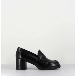 Mocassins En Cuir Brillant Noir - Ah500 Black