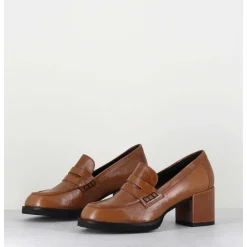 Mocassins En Cuir Camel - Ah500 Brandy