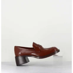 Mocassins En Cuir Marron - R271M Mousse Cuoio