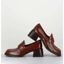 Mocassins En Cuir Marron - R271M Mousse Cuoio
