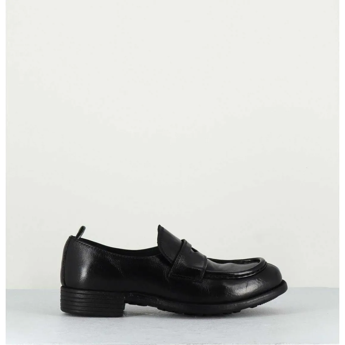 Mocassins En Cuir Noir - Calixte020 Nero