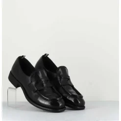 Mocassins En Cuir Noir - Calixte020 Nero