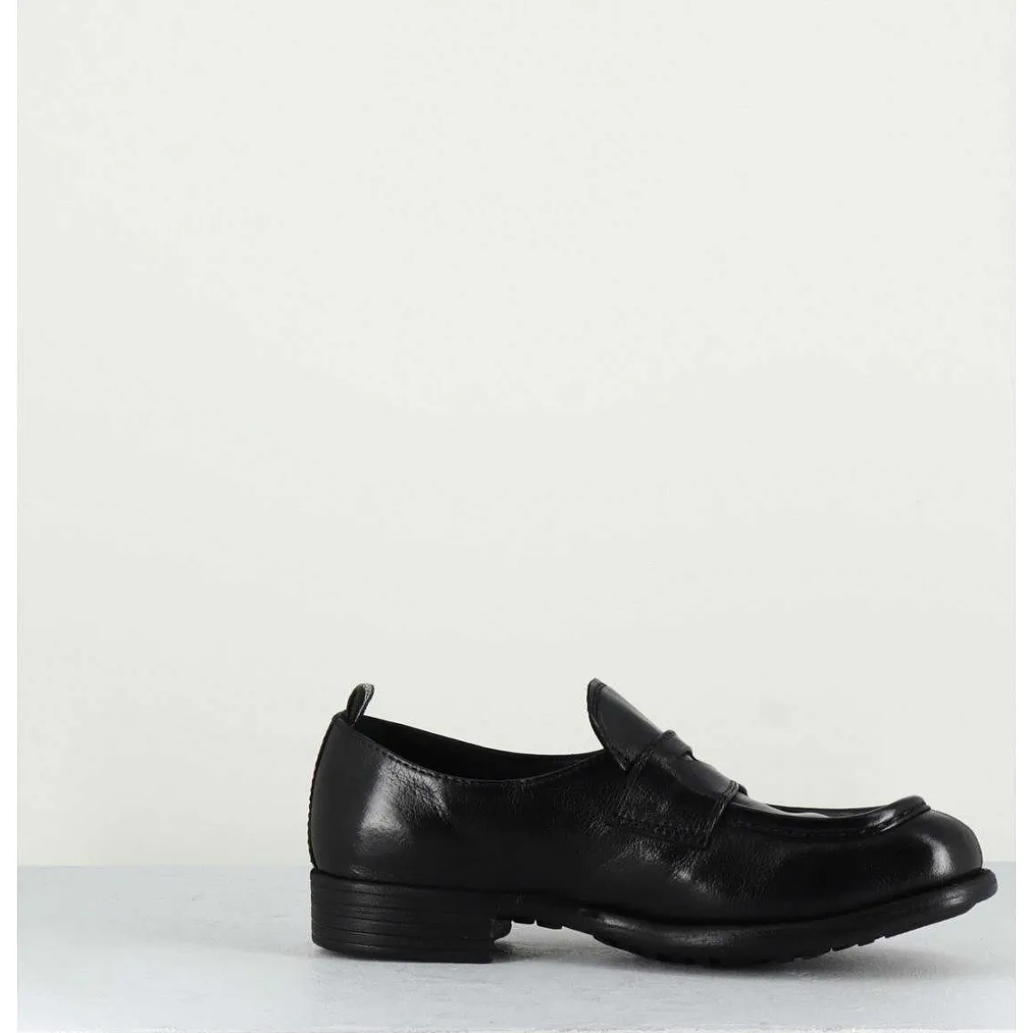 Mocassins En Cuir Noir - Calixte020 Nero