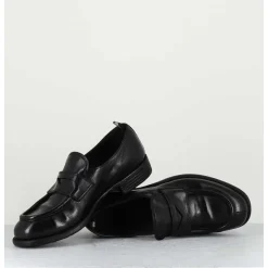 Mocassins En Cuir Noir - Calixte020 Nero