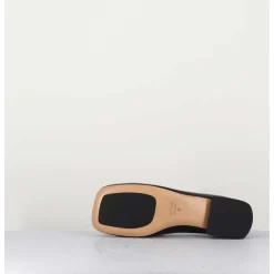 Mocassins En Cuir Noir & Mors Dore - Q155 Seta Nero