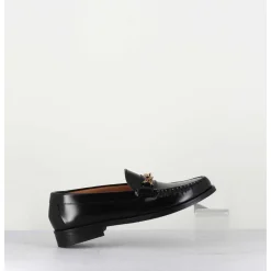 Mocassins En Cuir Noir Tour Eiffel - Tolf Nero