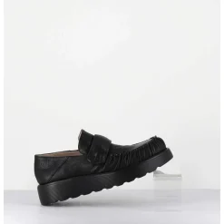 Mocassins En Cuir Souple Noir Semelle Legere - X23 Maestrale Nero