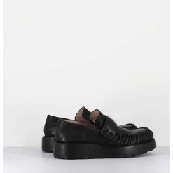 Mocassins En Cuir Souple Noir Semelle Legere - X23 Maestrale Nero