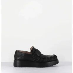 Mocassins En Cuir Souple Noir Semelle Legere - X23 Maestrale Nero