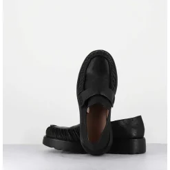 Mocassins En Cuir Souple Noir Semelle Legere - X23 Maestrale Nero