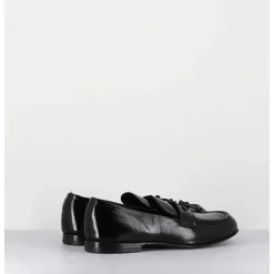 Mocassins En Cuir Vernis Noir Souple - 60264 Naplak Nero
