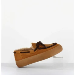 Mocassins Fourres En Daim Camel - 50946 030 Camel