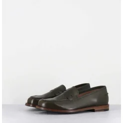 Mocassins Plats En Cuir Glace Vert - Zoe56040 Foresta
