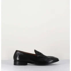 Mocassins Plats En Cuir Souple Noir- Dunia 80013 Black