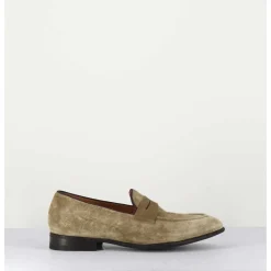 Mocassins Plats En Daim Taupe - Dunia 80013 Tabacco