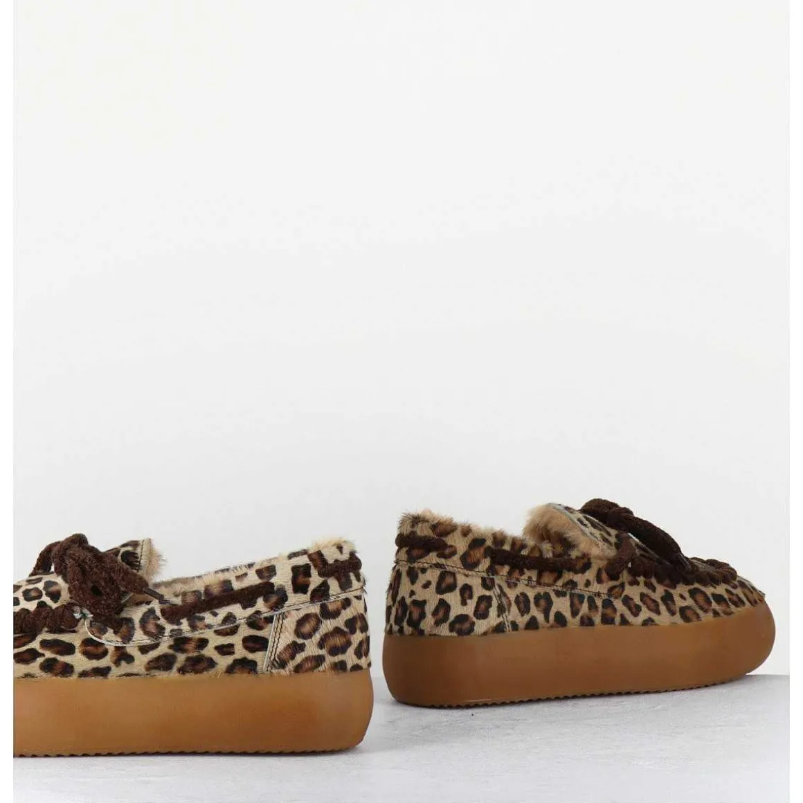 Mocassins Sneakers Poulain Imprime Leopard - 50946 027 Leopardo
